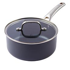 Emeril Everyday Emeril Lagasse Forever Pans, Hard-Anodized Nonstick, Black  (25 Qt Saucepan)