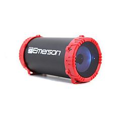 Emerson EAS-3001 Portable Bluetooth Speaker with Carrying Strap, Red