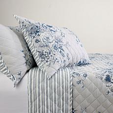 Emryn House Cotton Printed Quilt Set Full/Queen