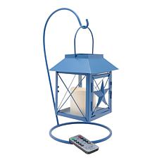 Emryn House Metal Lantern with LED Candle and Stand