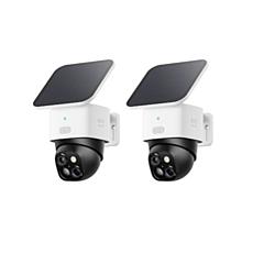 Eufy 2-pack SoloCam S340 Wireless Pan & Tilt 3K Camera w/Solar Panel