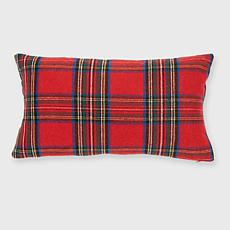 Evergrace Tartan Plaid Lumbar Pillow 24" x 14"