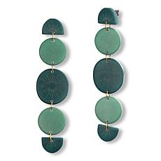 Faire Collection Phases Tagua Drop Earrings
