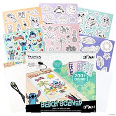 Fashion Angels Light Up Sketch Pad, Disney Stitch Beach Scenes