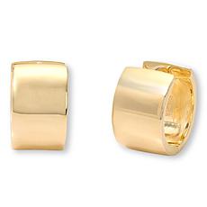 Fiorenza Gold-Plated Bold Chunky Huggie Hoop Earrings