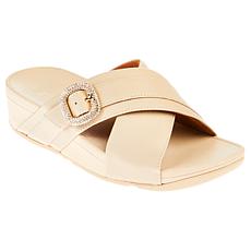 FitFlop® Lulu Crystal Buckle Leather X-Band Sandal