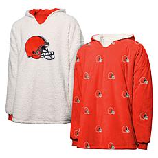 FOCO Cleveland Browns Repeat Print Reversible Hoodeez