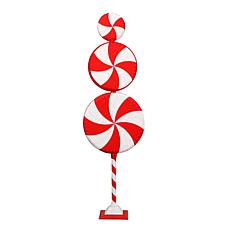Fraser Hill Farm 6-Ft. Stacked Candy Musical Floor Lamp with 180 LE...