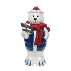 Fraser Hill Farm Fraser Hill Farm 30” Polar Bear Christmas Blow Mold