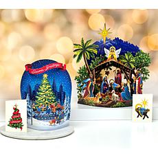 FreshCut Paper Set of 2 Holiday Scene Display Popups