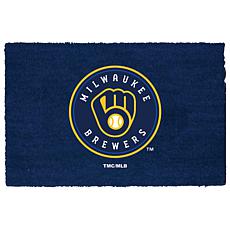 Full Team Color Coir Fiber Doormat with Vinyl Backing - Brewers
