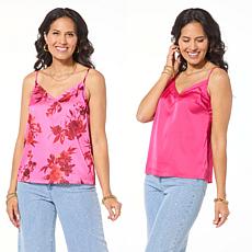 G by Giuliana 2-pack Woven Satin Camisole
