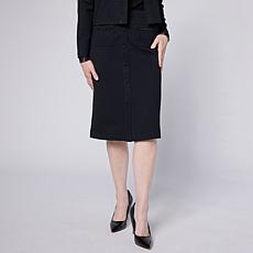 G by Giuliana Black Label Roma Knit Skirt with Pockets