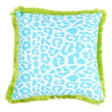 G by Giuliana Home 20" x 20" Leopard Fringe Pillow 