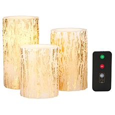 G by Giuliana Home Metallic Candles 3-Piece Set