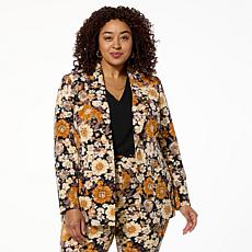 G by Giuliana Printed Knit Blazer
