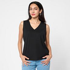 G by Giuliana Ribbed Knit V-Neck Tank