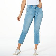 G by Giuliana The Straight Stretch Denim Twill Crop Jean