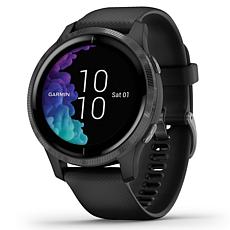 Garmin Venu GPS Smartwatch in Slate Steel and Black