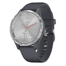 Garmin Vivomove 3S Hybrid Smartwatch in Silver and Granite Blue