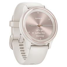 Garmin vivomove Sport Smartwatch with Silicone Band - Ivory Case