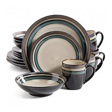 Gibson Elite Lewisville 16-piece Dinnerware Set - Teal