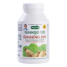 Ginkgo 120 Plus Ginseng 200 - 360 Capsules