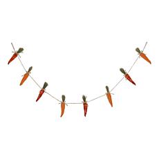 Glitzhome 6' Easter Burlap Carrots Garland