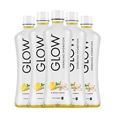 GLOW Beverages 6-pack Ginger Lemon Sparkling Flavored Water