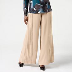 GREY by Jhoan Sebastian Grey Woven Pleated Crepe Pant