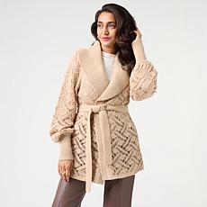 GREY by Jhoan Sebastian Grey Wrap Cardigan