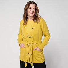 Greyby Jhoan Sebastian Grey Spring Grommet Cardigan