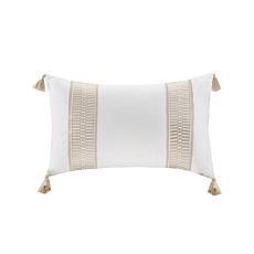 Harbor House Anslee Embroidered Cotton Oblong Decorative Pillow 12x20"
