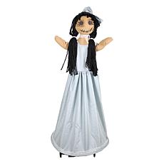 Haunted Hill Farm 4.9-Ft. Walking Girl Animatronic