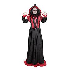 Haunted Hill Farm 5.5-Ft. Standing Double Face Lady Animatronic