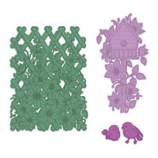 Heartfelt Creations Clematis Birdhouse & Trellis Die