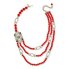 Heidi Daus "A-Mazing" Crystal and Bead 25" Necklace