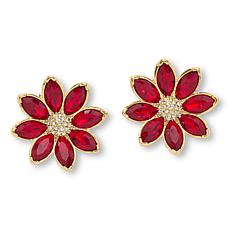 Heidi Daus A-Mazing Venice Flower Stud Earrings