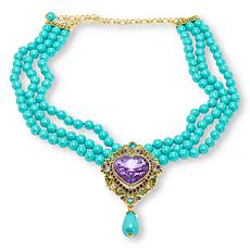 Heidi Daus Heart of My Heart Goldtone Bead Necklace