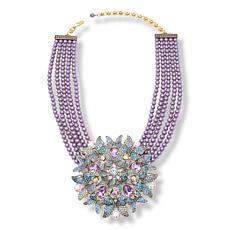 Heidi Daus Living Butterfly 17" Multicolor Crystal Drop Necklace