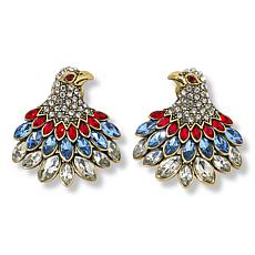 Heidi Daus Marquis Eagle Crystal Earrings