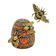 Heidi Daus Queen Bee 2-Piece Crystal Pin Set