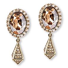 Heidi Daus Queen of the Jungle Crystal Drop Earrings