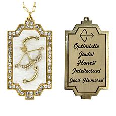 Heidi Daus "Sign of the Times" 18" Zodiac Drop Necklace