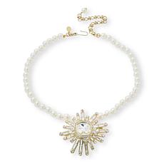 Heidi Daus Sparkler Alert Enhancer Pin Necklace