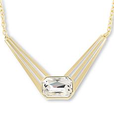 Heidi Daus Sunray 18" Goldtone Octagonal Stone Drop Necklace
