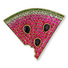 Heidi Daus Sweet Slice Watermelon Crystal Pin
