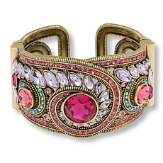 Heidi Daus Swirl Happy Crystal Cuff Bracelet