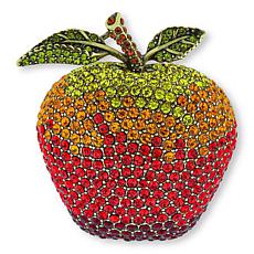 Heidi Daus Teacher's Pet Crystal Apple Pin - Red