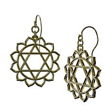 Heights Jewelers 14K Gold-Plated Sterling Silver Heart Chakra Earrings